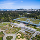 An aerial view of the California Academy of Sciences in 2015